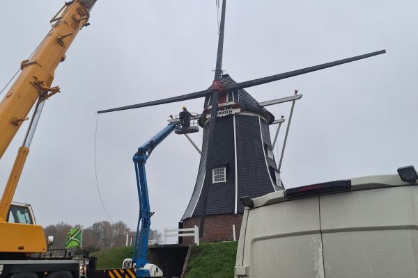 Een molen zonder gevlucht, dat is een raar gezicht!