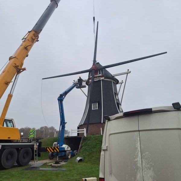 Een molen zonder gevlucht, dat is een raar gezicht!